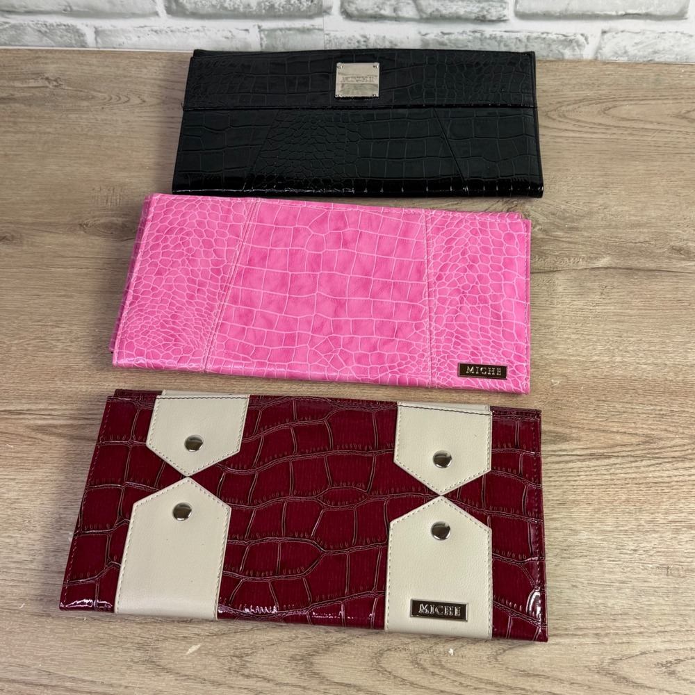 Miche Pink Croc Interchangeable Bag Shells Set of 3